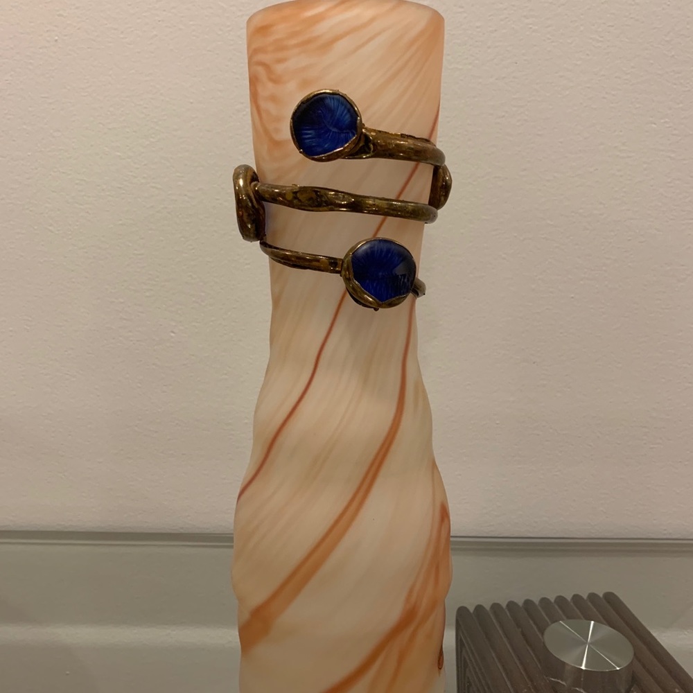 GALLE VINTAGE ART NOUVEAU LARGE VASE 13” TALL